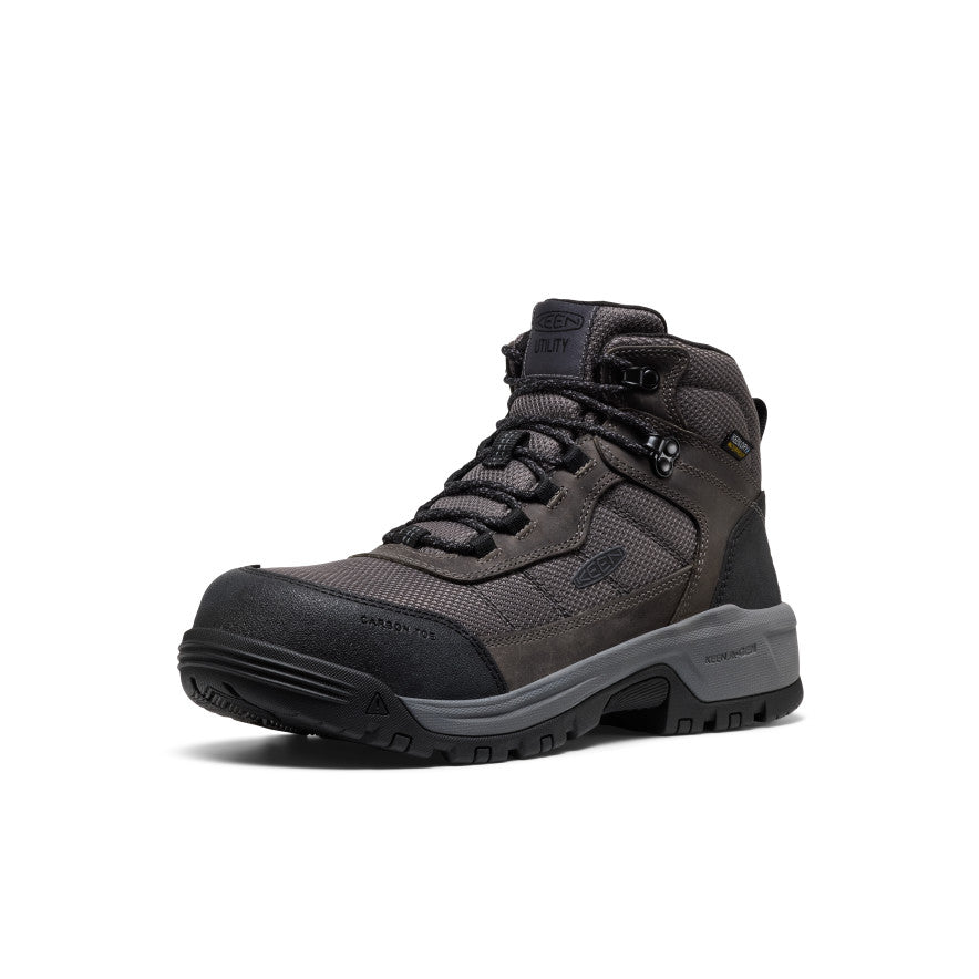 Men's Skokie Waterproof Work Boot (Carbon Toe) | Magnet/Black - Image 3