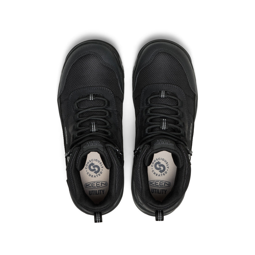 Men's Skokie Waterproof Work Boot (Soft Toe) | Black/Black - Image 4