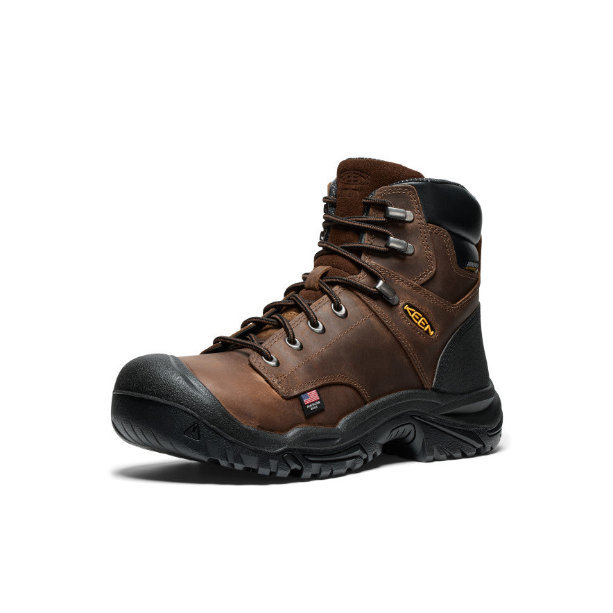 Men's Mt Vernon II 6 Waterproof Boot (Steel Toe) | Dark Earth/Black - Image 3