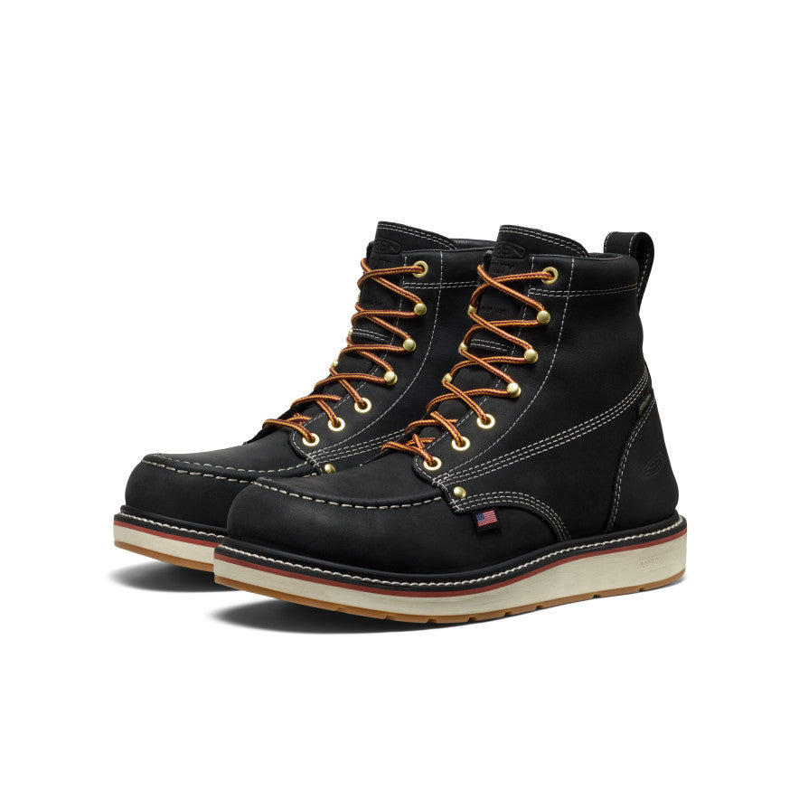 Men's Liberty 6 Waterproof Boot (Carbon Toe) | Black/Gum - Image 2