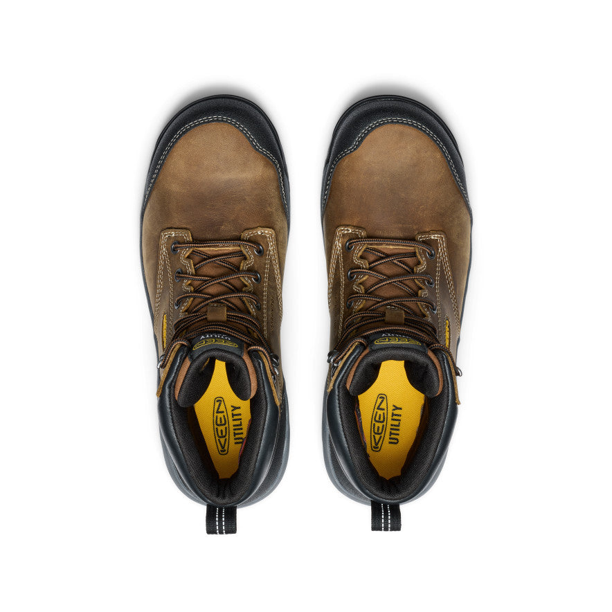 Men's Evanston 6 Insulated Waterproof Boot (Carbon Toe) | Bison/Black - Image 4