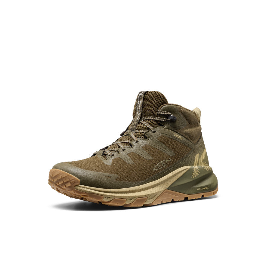 Men's Targhee Apex Wide Waterproof Hiking Boot | Dark Olive/Khaki - Image 3