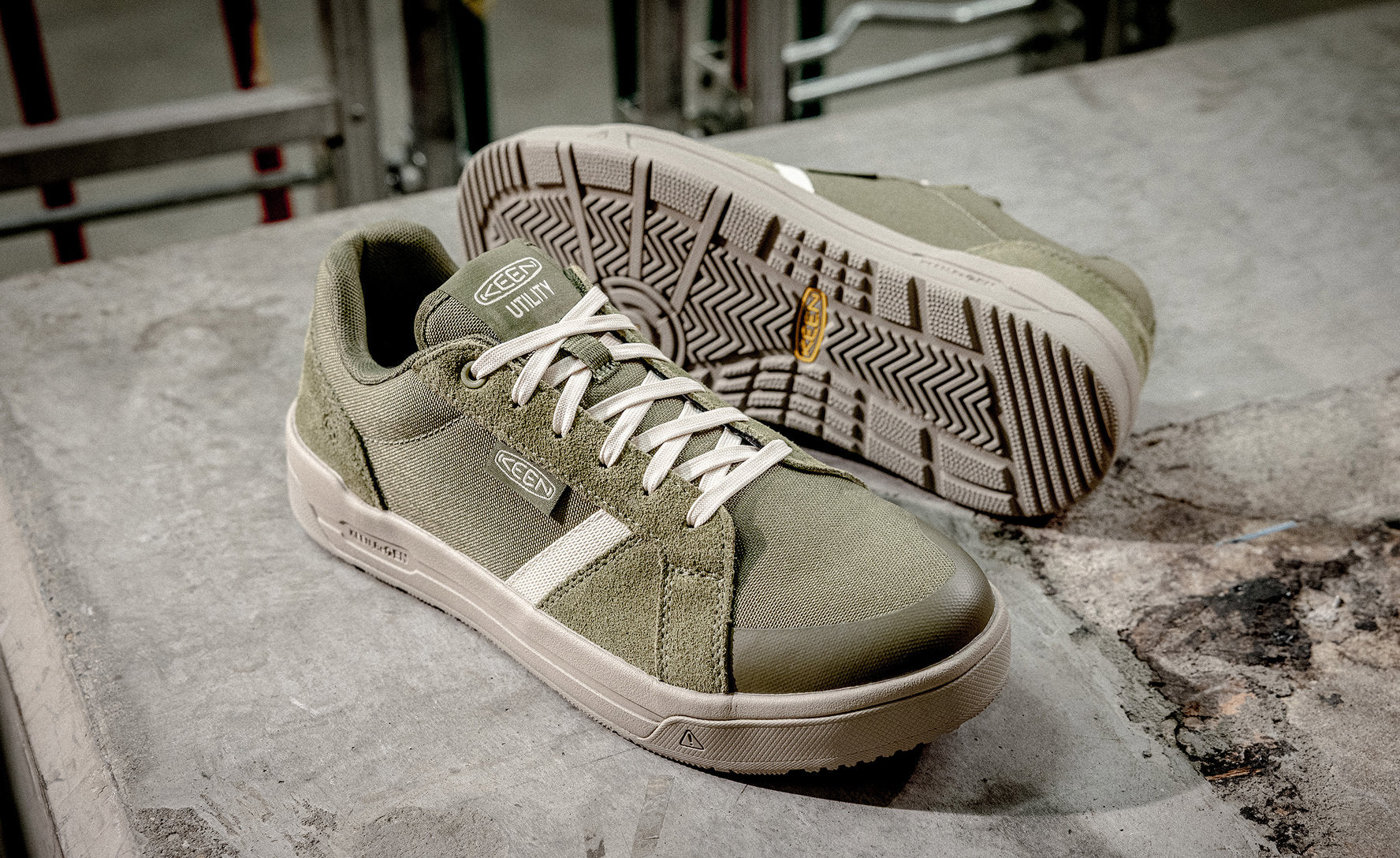 Men's Kenton Work Shoe (Soft Toe) | Winter Moss/Birch - Image 7