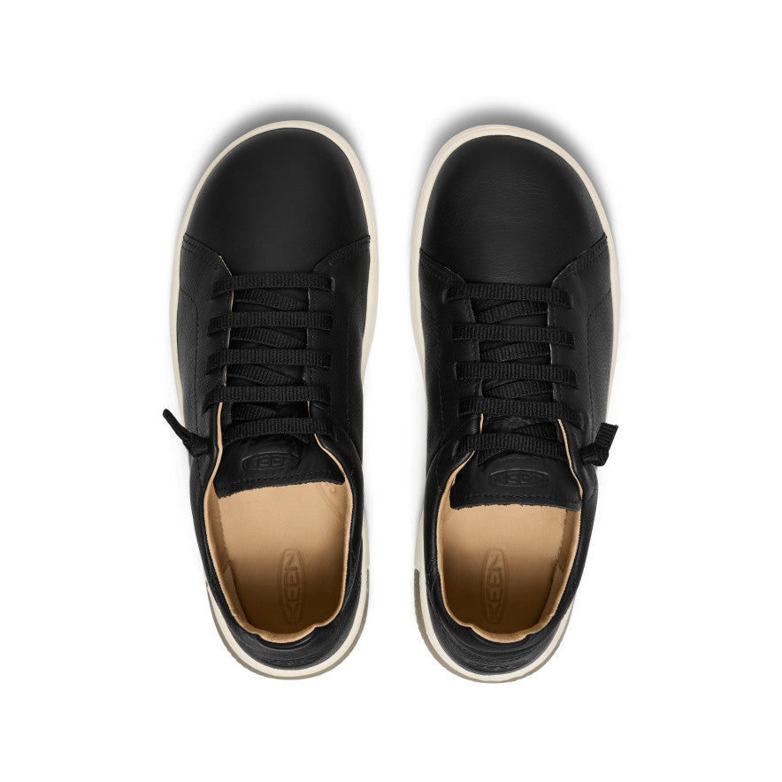 Men's KNX Leather Sneaker | Black/Star White - Image 4