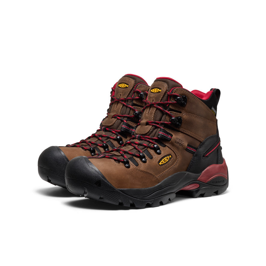Men's Pittsburgh Energy 6 Waterproof Boot (Carbon Toe) | Bison/Black - Image 2